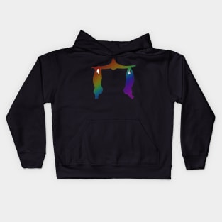 A women’s trio doing pancake Kids Hoodie